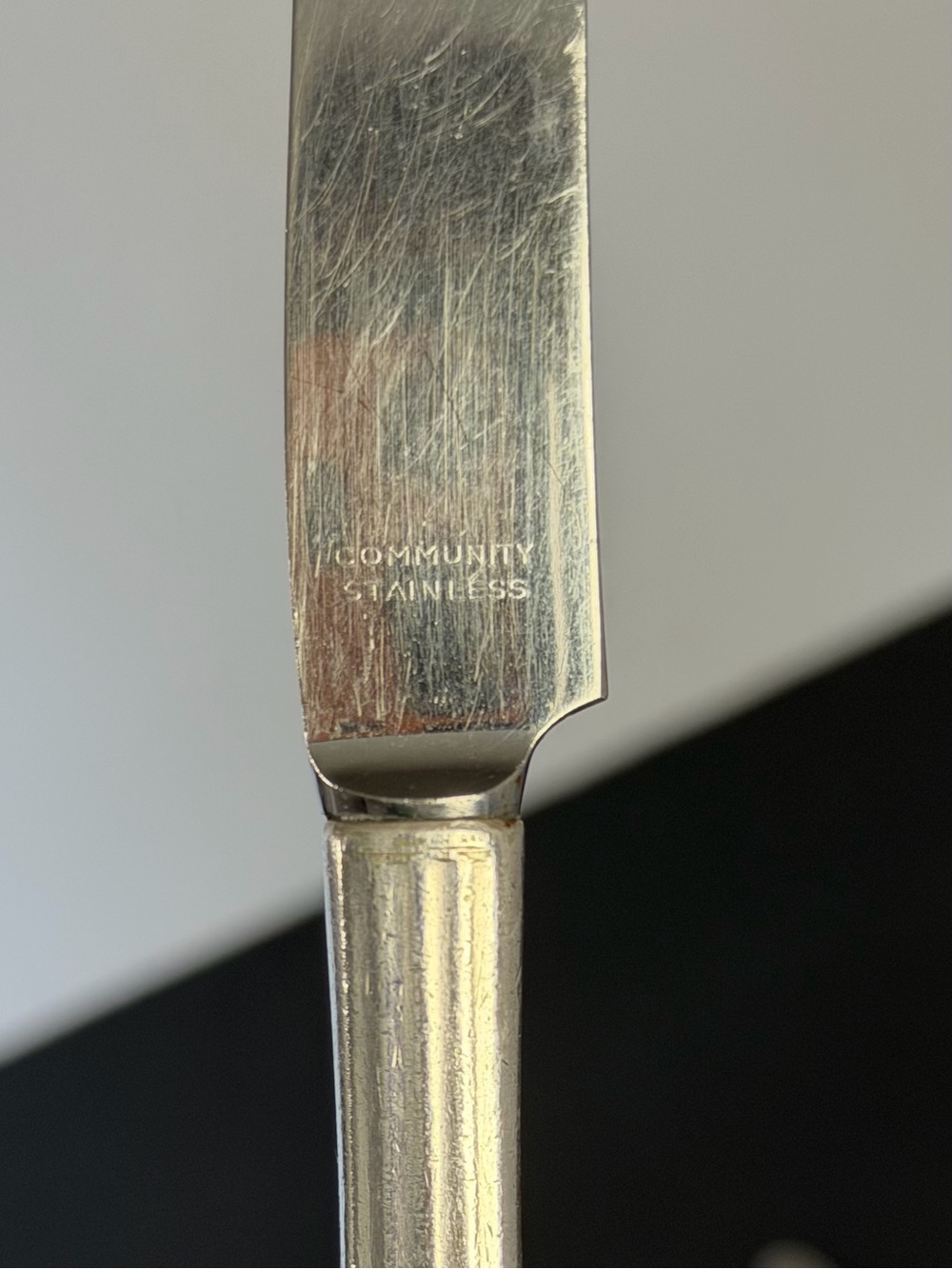 Community Plate Coronation Silverplate Dinner Knives Set of 6 Stainless - Picture 3 of 6